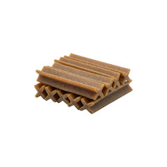Double stick dog food isolated on transparent background