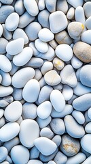 Fototapeta na wymiar Illustration of small sea stone pebble background, AI Generated