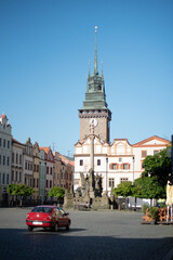 Fototapeta premium view of the old town of Pardubice, Czech Republic