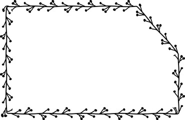 Snip Single Corner Rectangle shape Flower frame wreath vector Leaves border floral photo frame romantic Botanical Branches decoration wedding anniversary birthday new year newborn Christmas valentine 