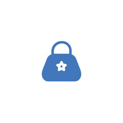 female girl handbag solid icon