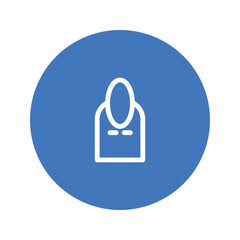 finger nail spa solid icon