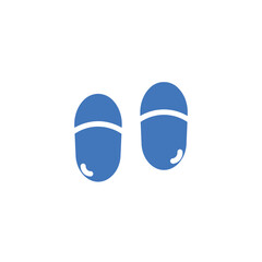 flip flop sandal solid icon
