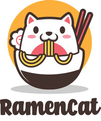 Ramen Cat Cartxxoon Logo