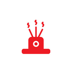 incense spa sticks solid icon