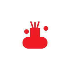 incense spa sticks solid icon