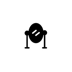 mirror beauty reflect solid icon