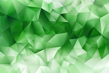 green geometric triangle background, ai generated