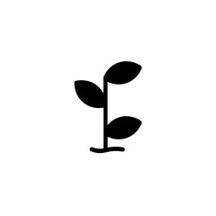 leaves tree herb solid icon