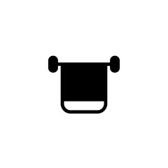 spa clean towel solid icon
