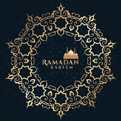 Happy ramadan mubarak greetings to all Muslims, can be used for posters and greeting cards