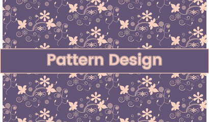 set of seamless floral patterns. set of elements. Free vector botanical seamless pattern. blooming flower in retro style.