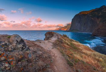 Miradouro do Guindaste in Madeira island. Popular travel location