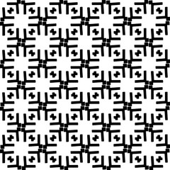 Seamless vector background with repeat pattern. Black and white color. Perfect for fashion, textile design, cute themed fabric, on wall paper, wrapping paper, fabrics and home decor.