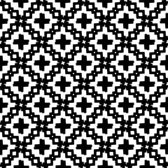 Fototapeta premium Seamless vector background with repeat pattern. Black and white color. Perfect for fashion, textile design, cute themed fabric, on wall paper, wrapping paper, fabrics and home decor.