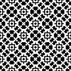 Fototapeta premium Seamless vector background with repeat pattern. Black and white color. Perfect for fashion, textile design, cute themed fabric, on wall paper, wrapping paper, fabrics and home decor.