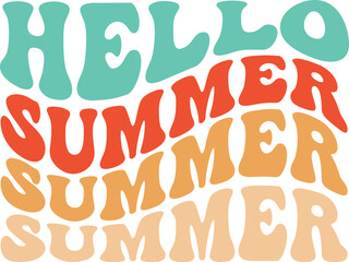Retro summer svg design, summer svg design