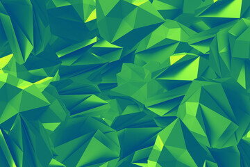 Low Poly or Polygonal Abstract 3D Backgrounds