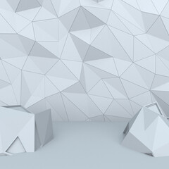 Low Poly or Polygonal Room 3D Backgrounds