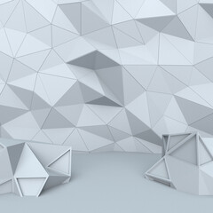 Low Poly or Polygonal Room 3D Backgrounds