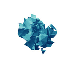 Low Poly or Polygonal Abstract 3D Shapes PNG