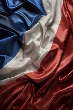 Blue, white, Red. The French flag. Generative AI