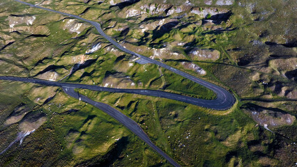 Aerial view of Mountain Road