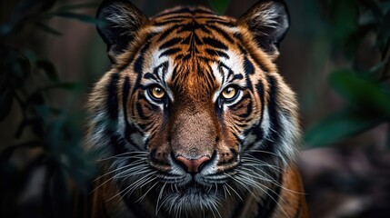 Fototapeta premium High definition photos of ferocious animals, tigers，AI Generated 