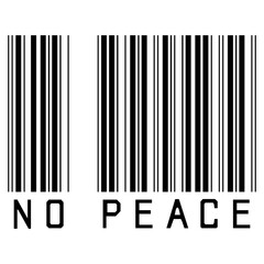 No Peace -T shirt design vector