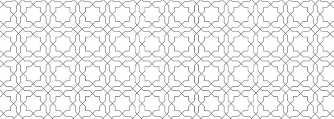 Historic Decorative All Over pattern. Vintage tilework and textiles grey Geometric Design. Abstract art.