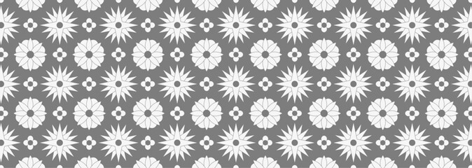 Historic Decorative All Over pattern. Vintage tilework and textiles grey Geometric Design. Abstract art.