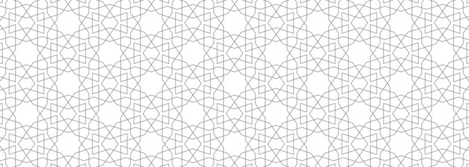 Historic Decorative All Over pattern. Vintage tilework and textiles grey Geometric Design. Abstract art.