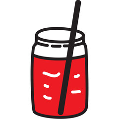 A Glass of Juice Breakfast Doodle