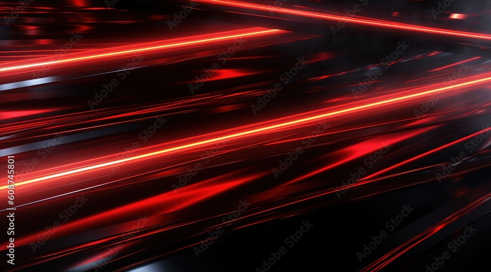 Poster red geometric with colorful gradient background