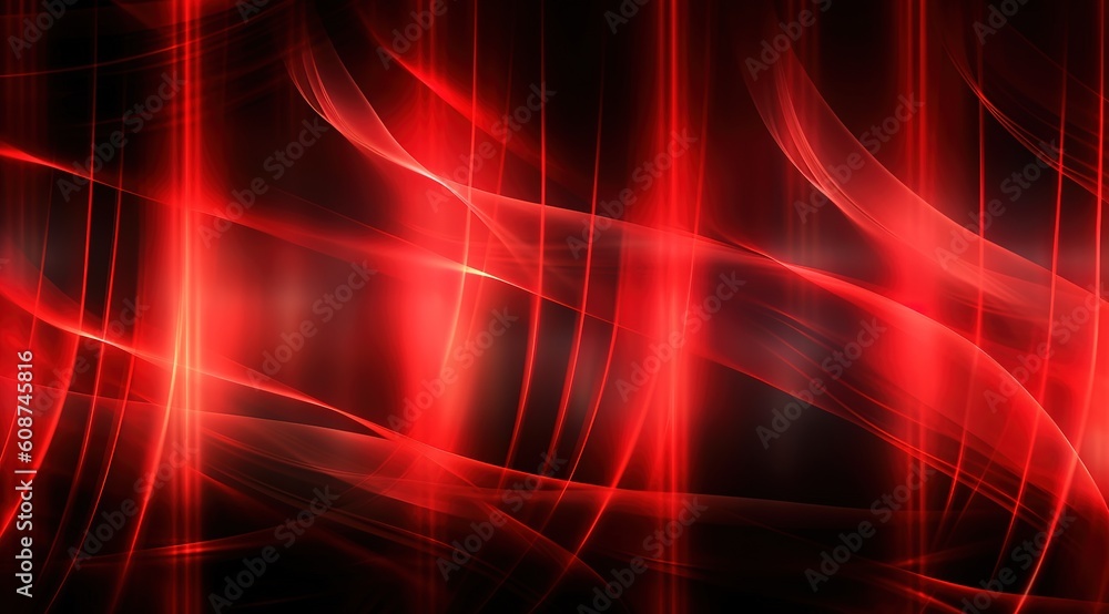 Poster red geometric with colorful gradient background