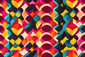 Abstract Colorful Pattern Background Generative AI Design