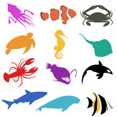 set of animals
