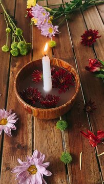 candle and flowers,candle, spa, flower, beauty, aromatherapy, relaxation, health, wellness, candles, flame, decoration, aroma, care, relax, natural, salt, massage, bath, flowers, therapy, nature, body