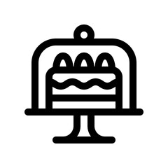 Editable cake display vector icon. Bakery, cooking, food. Part of a big icon set family. Perfect for web and app interfaces, presentations, infographics, etc