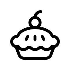 Editable  apple pie vector icon. Bakery, cooking, food. Part of a big icon set family. Perfect for web and app interfaces, presentations, infographics, etc