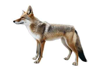 Obraz premium Powerful Presence: A Full-Body Animal on a Transparent Background. Generative AI
