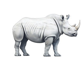 Obraz premium Powerful Presence: A Full-Body Animal on a Transparent Background. Generative AI