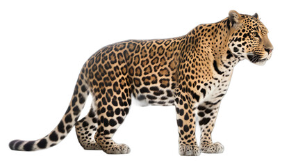 Obraz premium Powerful Presence: A Full-Body Animal on a Transparent Background. Generative AI