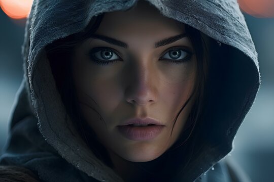 Hooded female deals