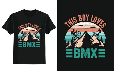 This boy loves bmx. BMX BIKE T-SHIRT DESIGN