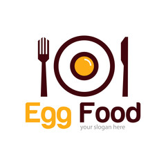 Food Vegan Logo Design Illustration
