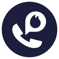 fire phone, emergency call icon