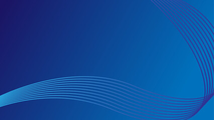 Modern wave curve abstract presentation blue background