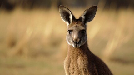 kangaroo looking into the camera generative ai