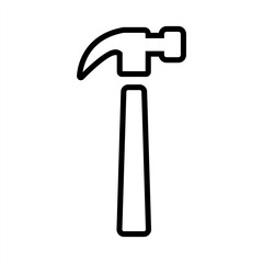 Hammer icon. Hammer icon sign and symbol. Vector illustration.